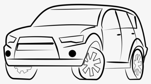 Line Art,hatchback,automotive Exterior - Car Coloring Clipart, HD Png Download, Transparent PNG