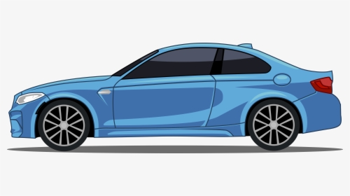 Blue Car Vehicle Sports Luxury Mercedes-benz Cartoon - Tesla Midnight Silver Metallic Paint, HD Png Download, Transparent PNG