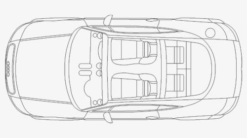 Car B743d View   Class Mw 100 Mh 100 Pol Align Vertical - Dessin Voiture Vue De Dessus, HD Png Download, Transparent PNG