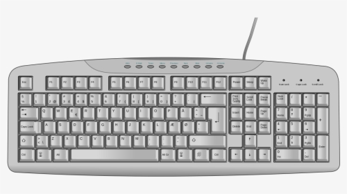 Pc Clipart Keyboard - Keyboard Image White Hd, HD Png Download, Transparent PNG
