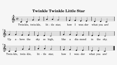 Twinkle Twinkle Sheet Music - Free Violin Sheet Music Twinkle Twinkle Little Star, HD Png Download, Transparent PNG