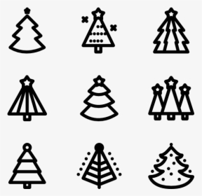 Cool Christmas Trees Line - Christmas Tree Line Icon, HD Png Download, Transparent PNG