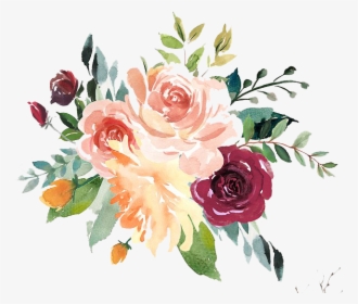 Free Watercolor Floral Summer Vector Pattern - Watercolor Flower Vector Png, Transparent Png, Transparent PNG