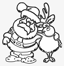 Christmas Line Art - Christmas Clip Art Black And White, HD Png Download, Transparent PNG