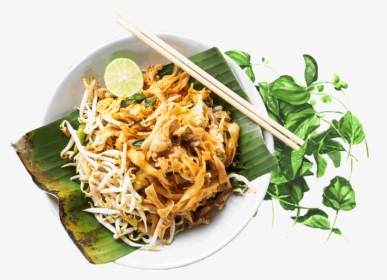 Plate - Pad Thai Street Food Food Styling, HD Png Download, Transparent PNG
