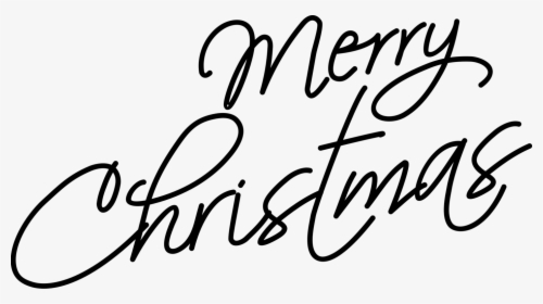 Transparent Hand Drawn Line Png - Merry Christmas Black Silhouette, Png Download, Transparent PNG
