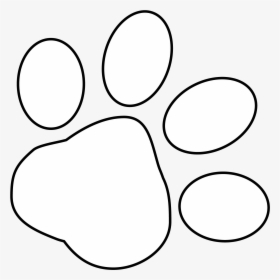 Pawprint - White Paw Print Clipart, HD Png Download, Transparent PNG