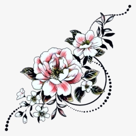#flowers #flower #blossoms #blumen #blüten #florals - Flower Tattoo Clipart, HD Png Download, Transparent PNG