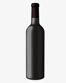 Black Wine Bottle Png Clipart - Black Wine Bottle Clipart, Transparent Png, Transparent PNG