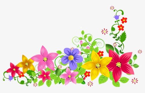 New Background Flowers Design Png - Flower Png Images Hd, Transparent Png, Transparent PNG
