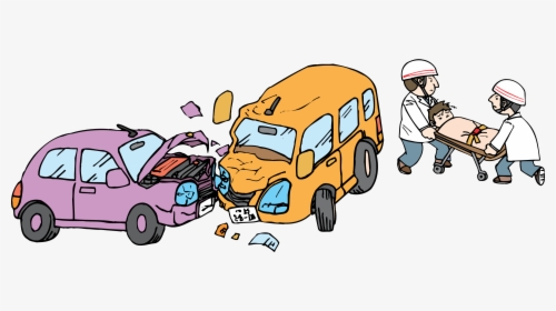 Clip Art Cartoon Cars Crashing - Car Accident Clipart Transparent, HD Png Download, Transparent PNG