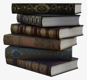Stack Of Old Books - Shelf, HD Png Download, Transparent PNG