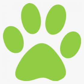 Transparent Paw Print Clipart - Green Cat Paw Print, HD Png Download, Transparent PNG