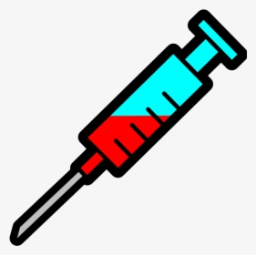 Syringe Hypodermic Needle Injection Clip Art - Clipart Syringe, HD Png Download, Transparent PNG
