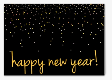 Picture Of Confetti Happy New Year Greeting Card - Graphic Design, HD Png Download, Transparent PNG