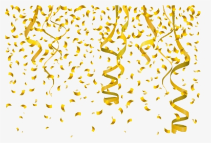Confetti Clipart For You - Gold Background Design Png, Transparent Png, Transparent PNG