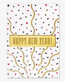 Picture Of Happy New Year Confetti Greeting Card - Illustration, HD Png Download, Transparent PNG