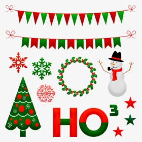 Christmas Snowman, Christmas Bunting, Wreath, Ho - Snowman Free Christmas, HD Png Download, Transparent PNG
