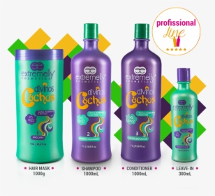 Extremelly Divinos Cachos Professional Line - Plastic Bottle, HD Png Download, Transparent PNG