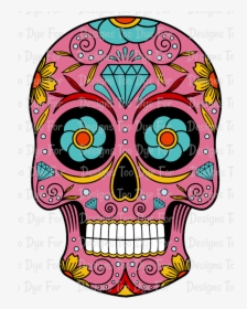 Sugar Skull - Santa Muerte Skull Tattoo, HD Png Download, Transparent PNG