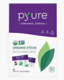 Organic Stevia Sweetener Packets, 80 Count - Pyure Stevia, HD Png Download, Transparent PNG