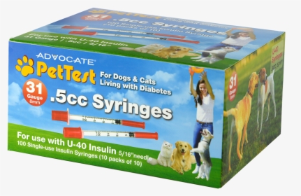 Advocate Pettest U-40 Syringes 31g - Syringe, HD Png Download, Transparent PNG