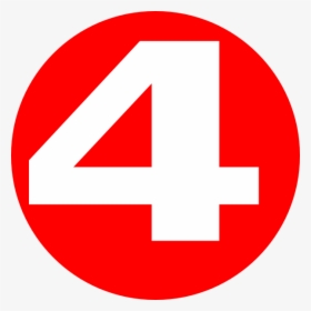 Red Circle Icon With Number - 4 In Red Circle, HD Png Download, Transparent PNG