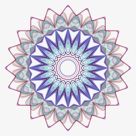 Prismatic Mandala Line Art Design 3 No Background Clip - Art Mandala Transparent Background, HD Png Download, Transparent PNG