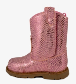 Pink Sparkle Pu Tall Western Boot , Png Download - Snow Boot, Transparent Png, Transparent PNG