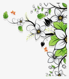 Flower Wallpaper Flowers Background - Beautiful Flower Design Background, HD Png Download, Transparent PNG