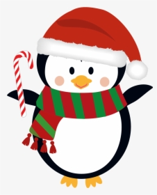Christmas Penguins Clip Art Free - Transparent Background Cute Christmas Png, Png Download, Transparent PNG