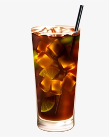 Cola With Ice Png Clip Art - Long Island Iced Tea Glass Vector, Transparent Png, Transparent PNG