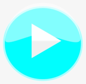 Transparent Play Icon Png Transparent - Sky Blue Circle Png, Png Download, Transparent PNG