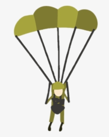 Military Parachute Clipart - Parachute Cartoon Png, Transparent Png, Transparent PNG
