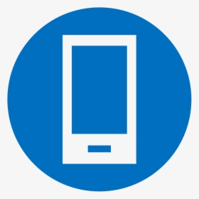 Vectr Icon Of Cell Phone - Cell Phone Blue Icon, HD Png Download, Transparent PNG