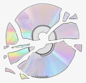 Collection Of 14 Free Photography Clipart Aesthetic - Broken Cd Aesthetic, HD Png Download, Transparent PNG