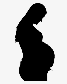 Zebra Print Pregnant Woman Png - Pregnant Woman Silhouette Transparent Background, Png Download, Transparent PNG