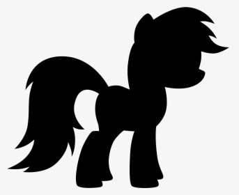 Clipart Zebra Shadow - My Little Pony Clipart Silhouette, HD Png Download, Transparent PNG