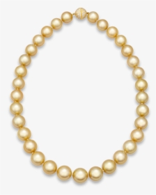 South Sea Golden Pearl Necklace - Gold South Sea Pearl Necklace, HD Png Download, Transparent PNG