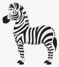 Transparent Zebra Clip Art - Zebra Cartoon, HD Png Download, Transparent PNG