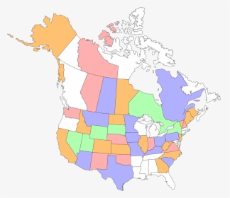 States And Provinces Map, HD Png Download, Transparent PNG