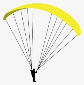 Png Parachute Illustration - Parachute Skydiver Drawing, Transparent Png, Transparent PNG