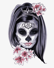 Clip Art Day Of The Dead Woman - Catrina Png, Transparent Png, Transparent PNG