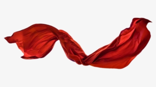 Red Fabric Image Transparent Background , Png Download - Transparent Flying Scarf Png, Png Download, Transparent PNG