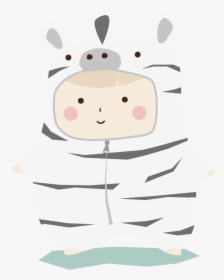 Zebra Baby - Cartoon - Cartoon, HD Png Download, Transparent PNG
