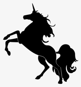 Unicorn Silhouette Clip Art - Unicorn Silhouettes, HD Png Download, Transparent PNG