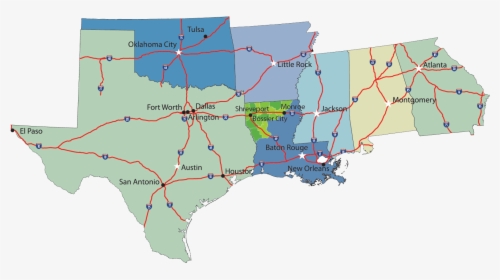 Us Interstate Map Crop - Atlas, HD Png Download, Transparent PNG