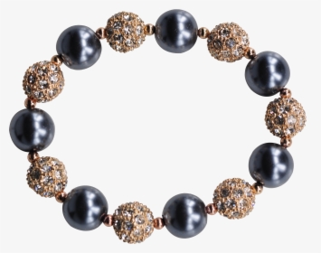 Gold/olive Disco Ball Stretchy Beaded Bracelets , Png - Bead, Transparent Png, Transparent PNG