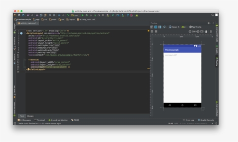 Preview Of The Layout Preview Screen In Android Studio - Android Studio Show Ruler, HD Png Download, Transparent PNG