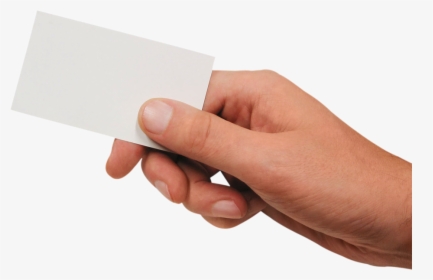 Transparent Hand Of Cards Clipart - Hand Holding Card Png, Png Download, Transparent PNG